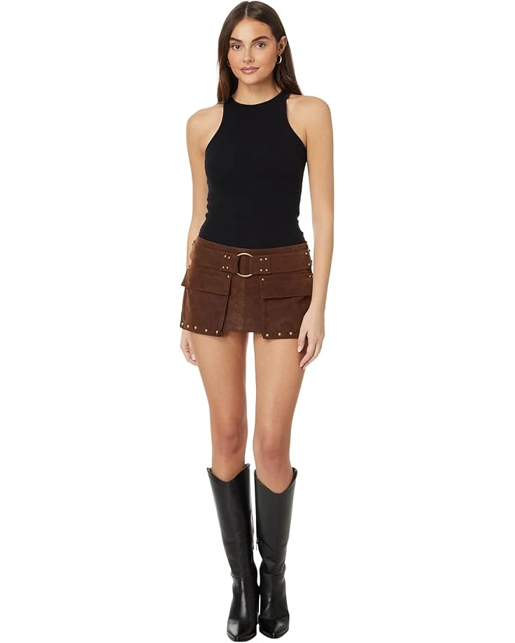 Free People Suede Micro Mini Skort | Skirts 6 Free People Suede Micro Mini Skort | Skirts - Image 4