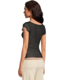 Free People Double Take Mesh Tee | Shirts & Tops -Chic Attire Shop 61RIqKWHqdL. AC SR736920