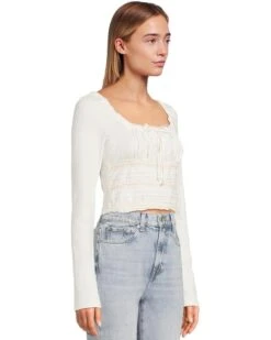 Free People Scarlet Smocked Long Sleeve | Shirts & Tops -Chic Attire Shop 7115U5DxtL. AC SR736920