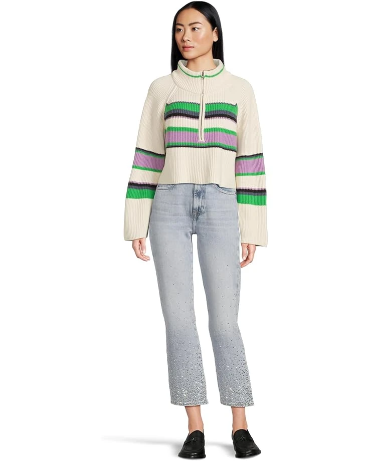 Free People Striped Greta 1/2 Zip | Sweaters 7 Free People Striped Greta 1/2 Zip | Sweaters - Image 5