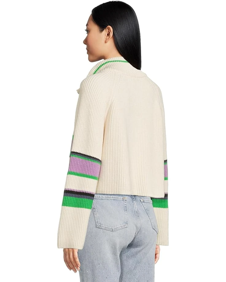 Free People Striped Greta 1/2 Zip | Sweaters 5 Free People Striped Greta 1/2 Zip | Sweaters - Image 3