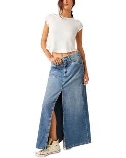 Free People Come As You Are Denim Max | Skirts 9 Free People Come As You Are Denim Max | Skirts -Chic Attire Shop 71FId1LdCEL. AC SR736920