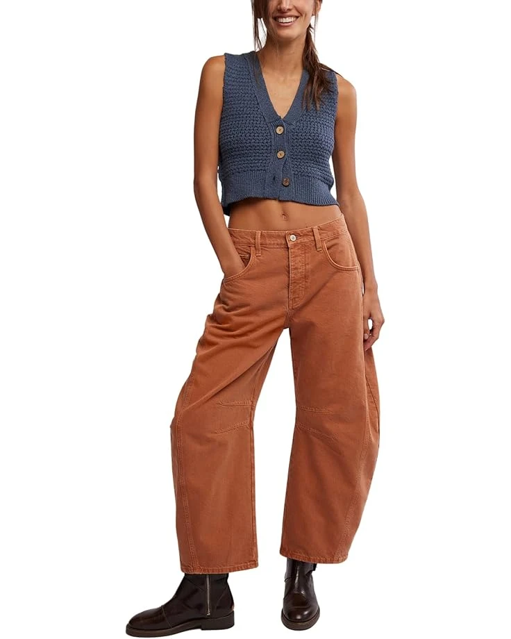Free People Good Luck Mid Rise Barrel | Jeans 6 Free People Good Luck Mid Rise Barrel | Jeans - Image 4