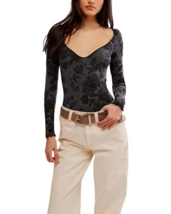 Free People Send Love Long Sleeve Bodysuit | Shirts & Tops