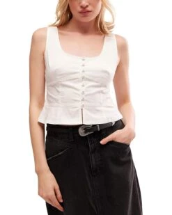 Free People Sally Corset Top Solid | Shirts & Tops