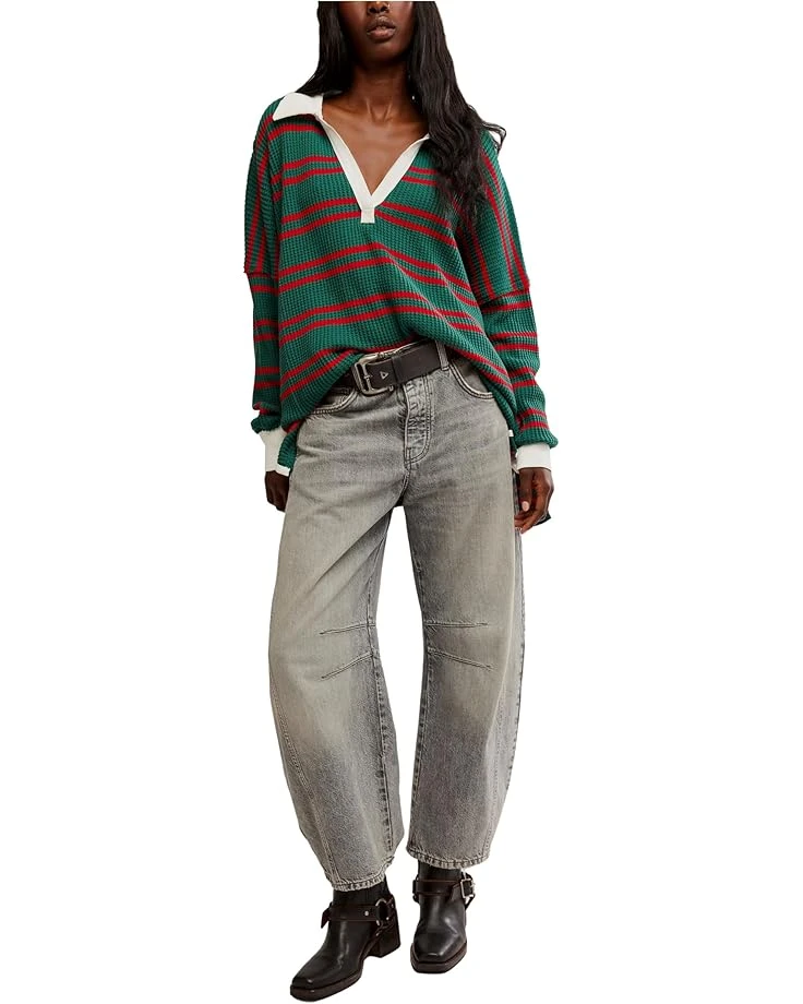 Free People STRIPED TRAVIS POLO | Shirts & Tops 6 Free People STRIPED TRAVIS POLO | Shirts & Tops - Image 4