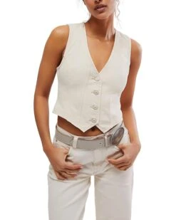 Free People Tate Denim Vest | Coats & Outerwear