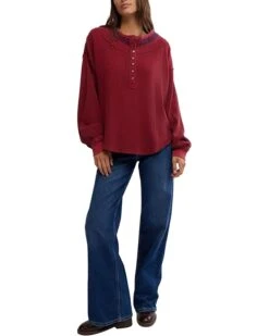 Free People Holly Henley | Shirts & Tops -Chic Attire Shop 71pwilHOSL. AC SR736920