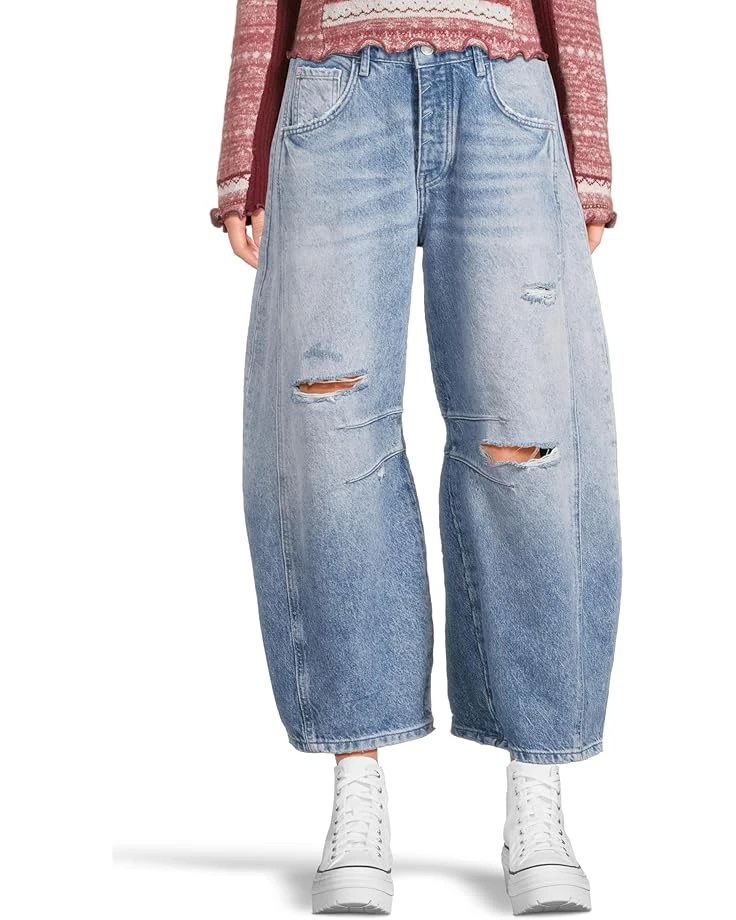 Free People We The Free Good Luck Mid-Rise Barrel Jeans 6 Free People We The Free Good Luck Mid-Rise Barrel Jeans - Image 4