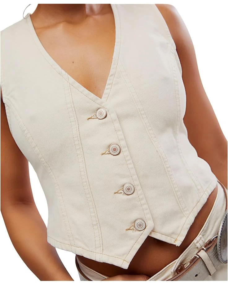 Free People Tate Denim Vest | Coats & Outerwear 5 Free People Tate Denim Vest | Coats & Outerwear - Image 3