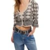 Free People Geo Floral Cardi | Sweaters