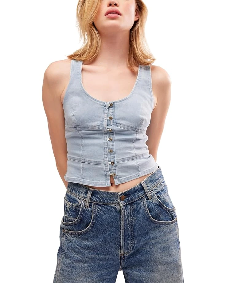 Free People Sally Corset Top Denim | Shirts & Tops 3 Free People Sally Corset Top Denim | Shirts & Tops