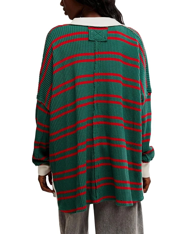 Free People STRIPED TRAVIS POLO | Shirts & Tops 4 Free People STRIPED TRAVIS POLO | Shirts & Tops - Image 2