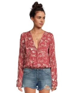 Free People Everything's Rosy Bodysui | Shirts & Tops