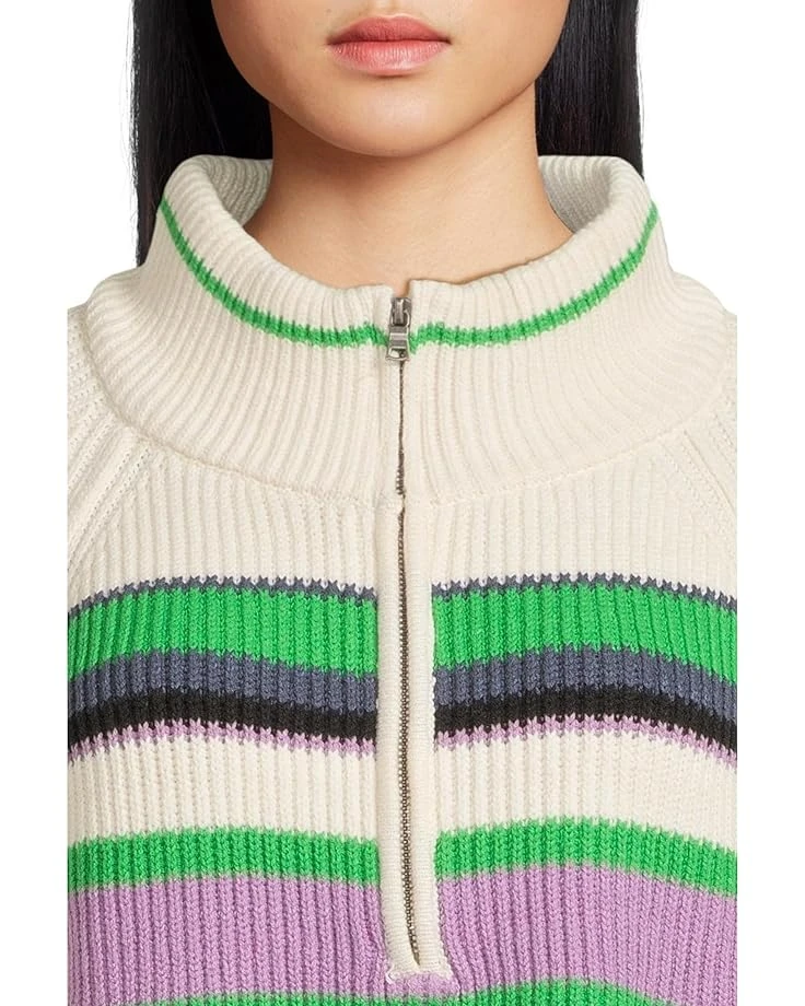 Free People Striped Greta 1/2 Zip | Sweaters 6 Free People Striped Greta 1/2 Zip | Sweaters - Image 4