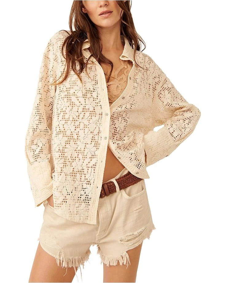 Free People In Your Dreams Lace Buttondown | Shirts & Tops 6 Free People In Your Dreams Lace Buttondown | Shirts & Tops - Image 4