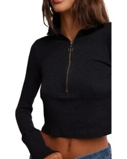 Free People Midnight 1/2 Zip | Shirts & Tops -Chic Attire Shop 81voMQlzx5L. AC SR736920