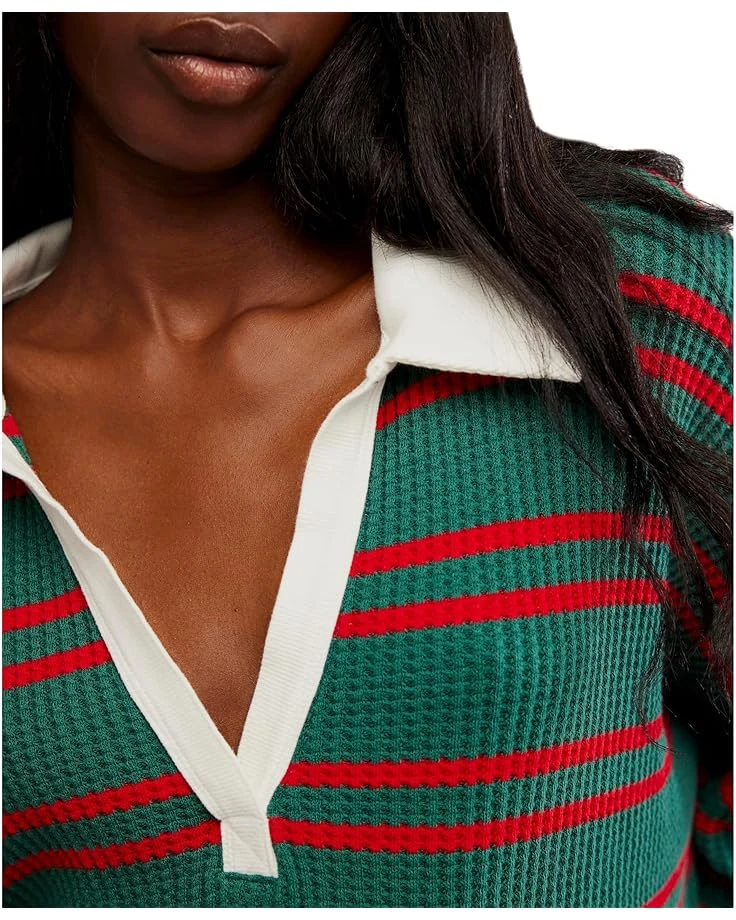 Free People STRIPED TRAVIS POLO | Shirts & Tops 5 Free People STRIPED TRAVIS POLO | Shirts & Tops - Image 3