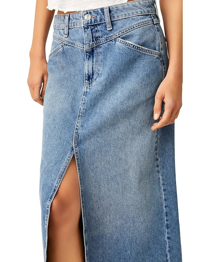Free People Come As You Are Denim Max | Skirts 5 Free People Come As You Are Denim Max | Skirts - Image 3